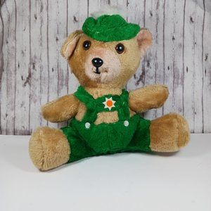 Vintage Etone German Bavarian Bear Stuffed Animal Green Lederhosen HTF